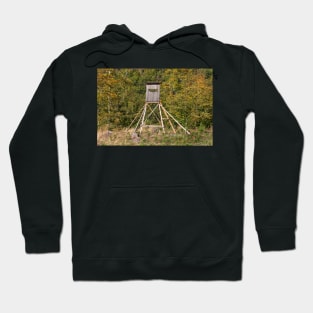 Jägerhochsitz, landscape in Hebst, Gernrode, Quedlinburg, Saxony-Anhalt Hoodie